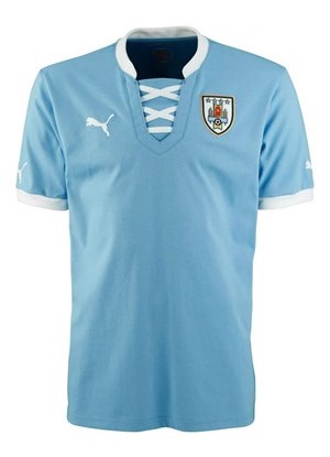 Uniforme 1 da Seleção do Uruguai para a Copa das Confederações 2013
