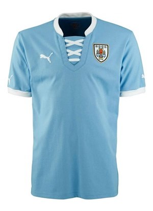 Uniforme 1 da Seleo do Uruguai para a Copa das Confederaes 2013