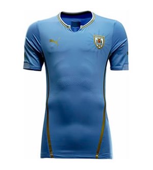 Uniforme 1 da Seleção do Uruguai para a Copa do Mundo de 2014