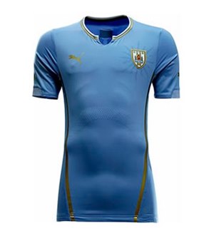 Uniforme 1 da Seleo do Uruguai para a Copa do Mundo de 2014